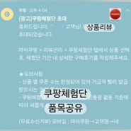 쿠팡 체험단 17번째 저가리스트 공유 (재 초대)