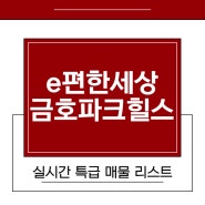 금호파크힐스 현재 나와 있는 특급 매물들 정리했어요!