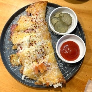 [상도맛집] 동작구 상도역 근처 직화닭불고기 맛집 ‘직화동’ 실타래 감자전, 비빔막국수&교자만두 후기