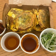 강릉 중앙시장 맛집 [두리튀김] 에서 육전이랑 오징어순대 사먹기