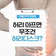 '허리 아플 때, 허리디스크만 의심하지 마세요!' 골반 관절, 척추 협착, 측만 등 다양한 원인이 연관된 허리통증의 원인! 척추질환 제대로 진단하기