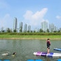 인천 스포츠 수상레저 패들웨이에서 즐긴 패들보트 카약 이색 체험 힐링