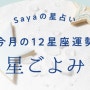 사야Saya 2024년 9월 별자리 운세(2) 천칭자리·전갈자리·사수자리·염소자리·물병자리·물고기자리(12별자리 운세를 모두 읽을 수 있어요)