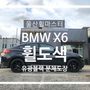 울산 휠마스터 BMW X6 유광블랙 분체도장 휠 복원 도색