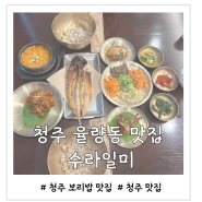 청주 율량동 맛집 푸짐한 보리밥 한상을 먹을 수 있는 수라일미