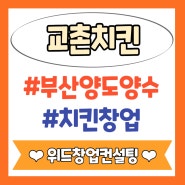 부산 교촌치킨 창업 양도양수 프랜차이즈 창업추천 치킨프랜차이즈 양도양수 창업 고수익매장