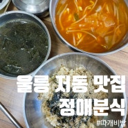 [울릉도 여행] 저동 맛집 정애식당 / 정애분식 내돈내산 솔직 후기