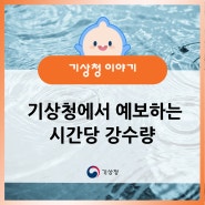 기상청에서 예보하는 시간당 강수량은 실제로 어느 정도일까?