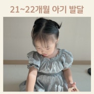 21개월 22개월 아기 언어 발달 영어 노래 재접근기 수면