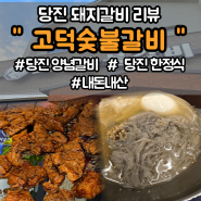 [당진 고덕숯불갈비] 당진 양념 돼지갈비 / 다양한 반찬구성 / 내돈내산 리뷰 (메뉴, 주차장)