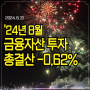 '24년 8월 월간 금융자산 투자 총결산 (-0.62%)