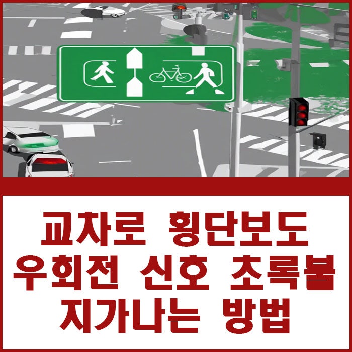 교차로 횡단보도 우회전 신호 초록불 지나가는 방법 : 네이버 블로그