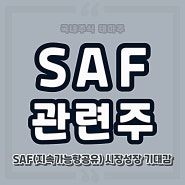 SAF 관련주 지속가능항공유 대장주식