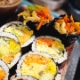 홍대 분식집 삼청당 본점 - 김밥 반숙 계란 조합과 밀떡 떡볶이