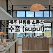 제주 제주시, 서쪽 한림읍 인테리어 소품샵 /수풀 supul