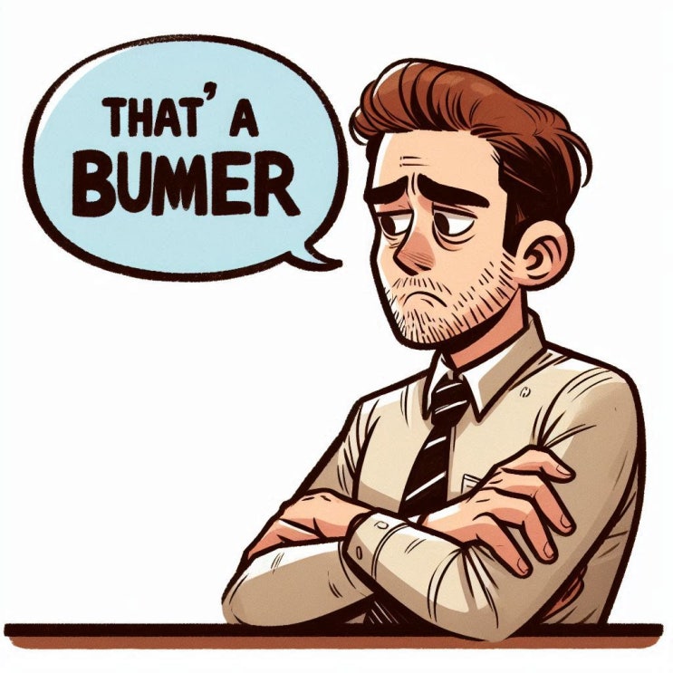 안타까움을 표현할 때 That's a bummer! 써보세요 : 네이버 블로그
