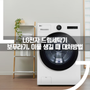 LG 드럼세탁기 옷감에 보푸라기, 이물이 묻어나올 때 대처방법