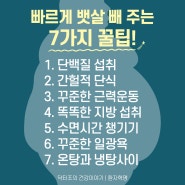 뱃살을 빼고 싶다면 명심해야 하는 7계명