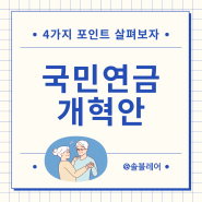 국민연금 개혁안 연금개혁 주목해야 할 4가지 포인트