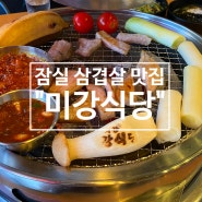 잠실 삼겹살 맛집 : 잠실새내/삼전역 미강식당