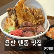 용산 아이파크몰 텐동 맛집 온기정(웨이팅,주차,메뉴)