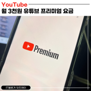 유튜브 프리미엄 싸게 가격 할인 3천원대 구독 후기