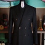 Scabal Bespoke Black Suit