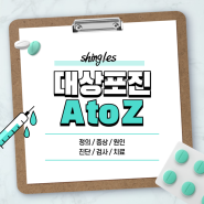 대상포진 A to Z 【#초기증상 #증상 #치료 #원인 #전염성 #약 #연고 #흉터 #딱지 #수포 #백신 #예방접종 #잠복기 #좋은음식 #항바이러스제】