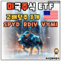 S&P500 지수 이긴 미국주식 ETF - SPYD RDIV VYMI 고배당주 포트폴리오