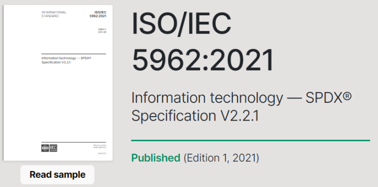 ISO/IEC 5962:2021 Information technology — SPDX® Specification V2.2.1 ...