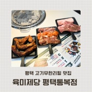 평택역맛집 종류많은 고기무한리필 육미제당 평택통복점 다녀왔어요