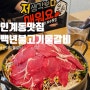 수원 인계동 맛집 백년불고기물갈비 매콤한 산더미물갈비 후기