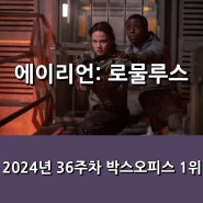 <에이리언: 로물루스> 183만 관객 동원하며 4주 연속 1위(2024년 36주차 -09/06 ~ 09/08 )