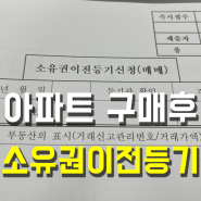 아파트 구매 후 소유권이전등기