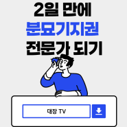 단 2일 만에 분묘기지권 전문가 되기