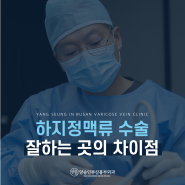 부산하지정맥류수술 잘하는 곳은 '이것'을 먼저 생각합니다.