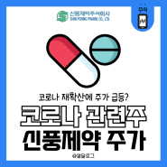 코로나 치료제 관련주 신풍제약 주가 주식 지금 사도 괜찮을까