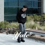 예일(YALE) 스테디 아이템! 코디 활용도 높은 투톤아치 후드 블랙!