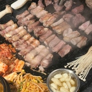 수원 시청역 인계동에서 구워주는 존맛탱 고기 화통삼, 내돈내산 솔직후기