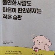 마음 챙김의 교과서는 이것!?(독후감.불안한 사람도 마음이 편안해지는 작은습관)