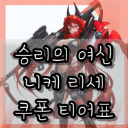 승리의 여신 니케 리세마라 쿠폰 입력 9월 최신 티어표 필그림 / 2주년 기다려야 하나?