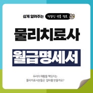 물리치료사 평균연봉 (월급명세서)