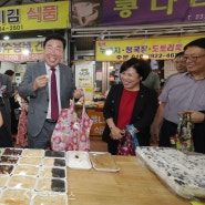 이범석 청주시장, 추석맞이 전통시장 장보기 ‘솔선’