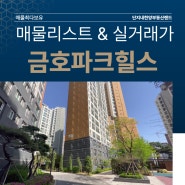 e편한세상금호파크힐스 최근 신고가~ 리얼 임장 후기!!