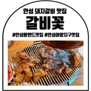 안성 돼지갈비 맛집 : 갈비꽃 안성아양점