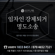 서초동 변호사 월세 안 내는 임차인 명도소송으로 빠르게