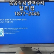 군포 당동 컴퓨터수리 블루스크린 해결