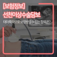 [보험정보] 태아보험 선천이상 수술 담보 어떤 것들을 보장받을 수 있나