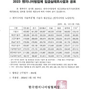 2023 엔지니어링업체 임금실태조사결과