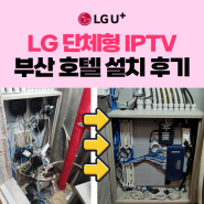 부산서면에 위치한 감성숙소 모과호텔 단체IPTV 설치사례입니다. 부산엘지유플러스 기업인터넷 기업전화 기업와이파이 기업IPTV는 공식업체에서 진행하세요